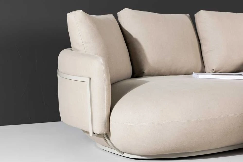 Sofa, Stellar, 113x275x58 cm, kreminė