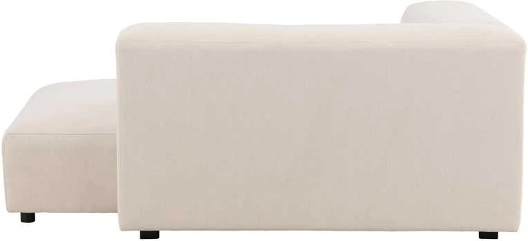 Venture Design Sofa su chaise longue Mavi 105x142 cm smėlio spalvos linas