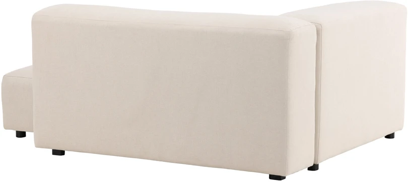 Venture Design Sofa su chaise longue Mavi 105x142 cm smėlio spalvos linas