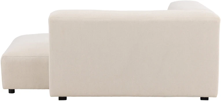 Venture Design Sofa su chaise longue Mavi 105x142 cm smėlio spalvos linas