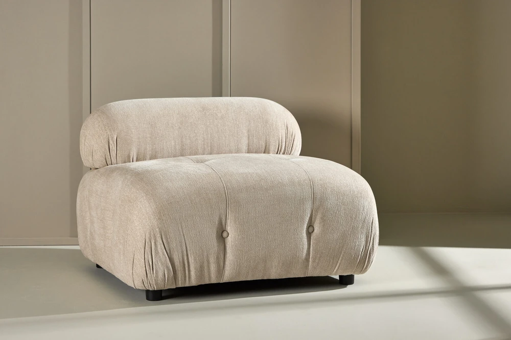 Venture Design Sofa vidurinis modulis 95x64x45 cm smėlio spalvos