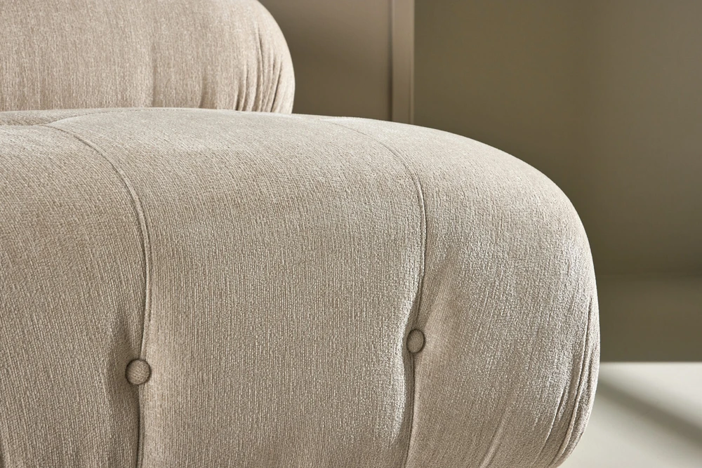 Venture Design Sofa vidurinis modulis 95x64x45 cm smėlio spalvos