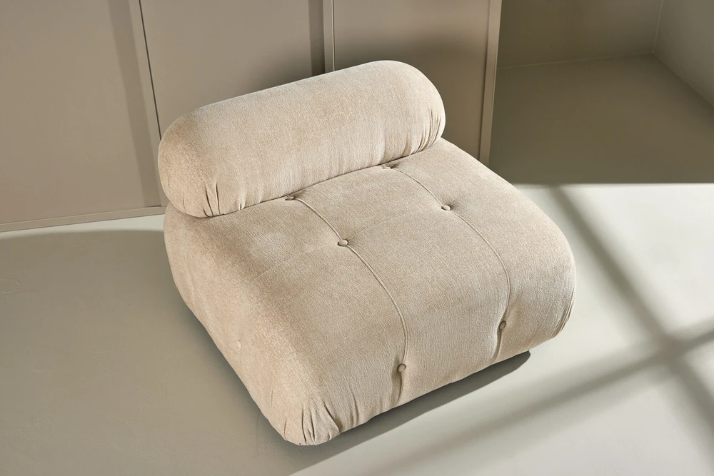 Venture Design Sofa vidurinis modulis 95x64x45 cm smėlio spalvos