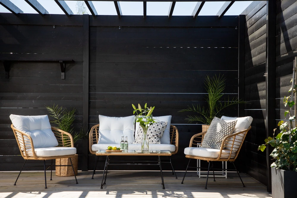 Venture Design Sofos grupė, Viga Soffgrupp, Stalas: 40x69x50 cm Kėdė: 82x76x70 cm Sofa: 81,5x76,5x127 cm, Natūrali