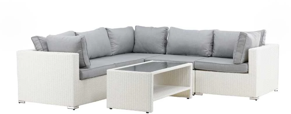 Venture Design Sofos komplektas, „Amazon“ modulis, 249x249 cm, Balta