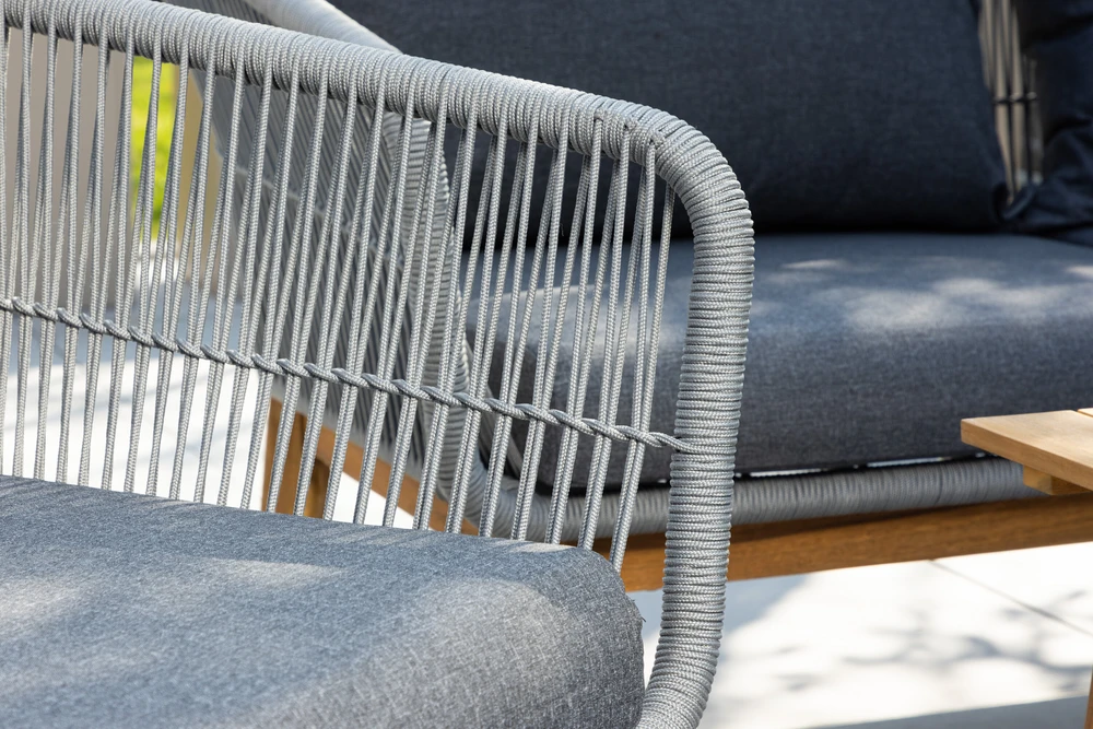 Venture Design Sofos komplektas Chania pilka, akacijos mediena