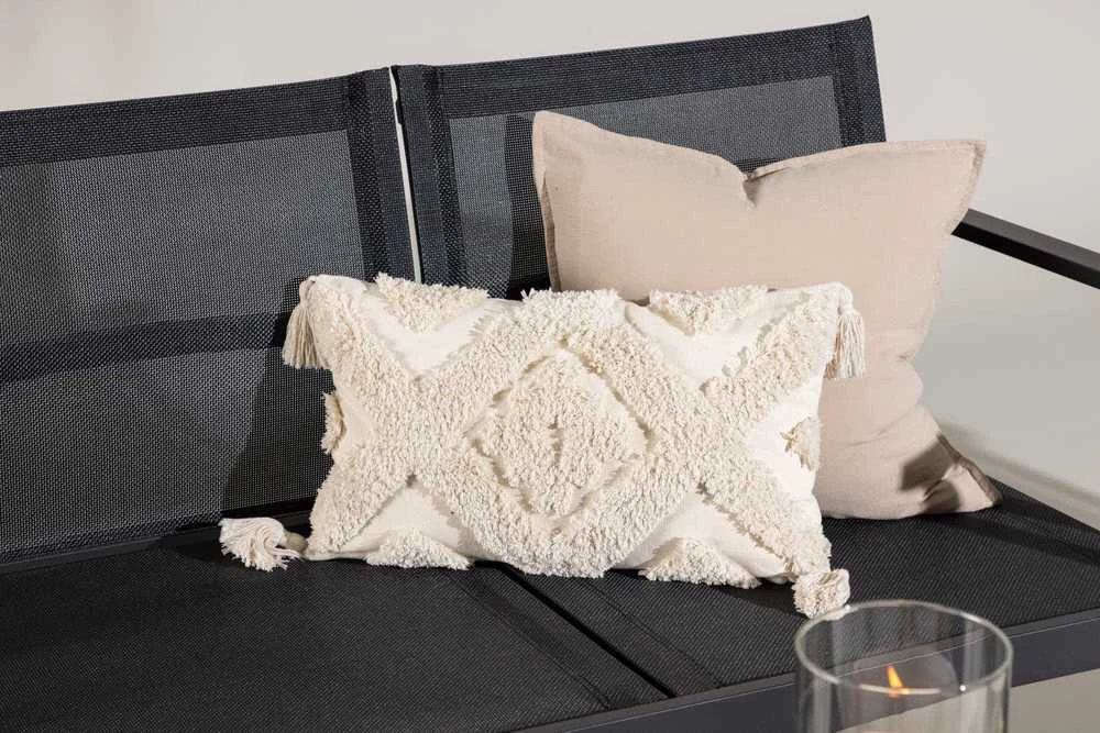 Venture Design Sofos komplektas, kėdė: 81x65 cm, sofa: 81x105 cm, stalas: 43x90 cm, juodas