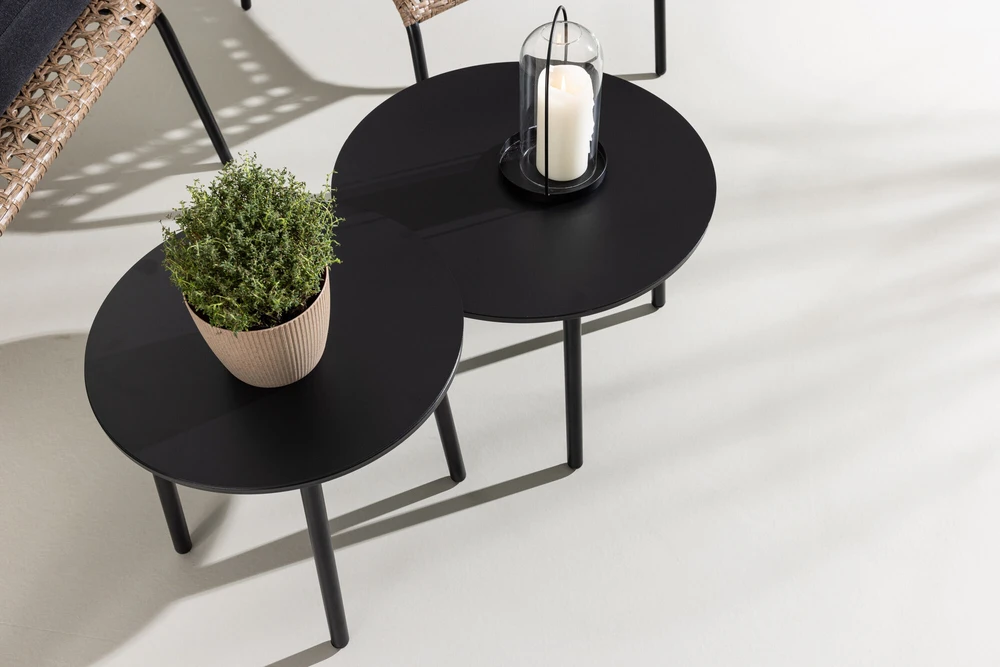 Venture Design Sofos komplektas, Paola, D:87 A:78 P:122 cm, Juoda