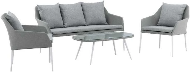 Venture Design Sodo baldų komplektas, Spoga, 75x79x72 cm, Pilka