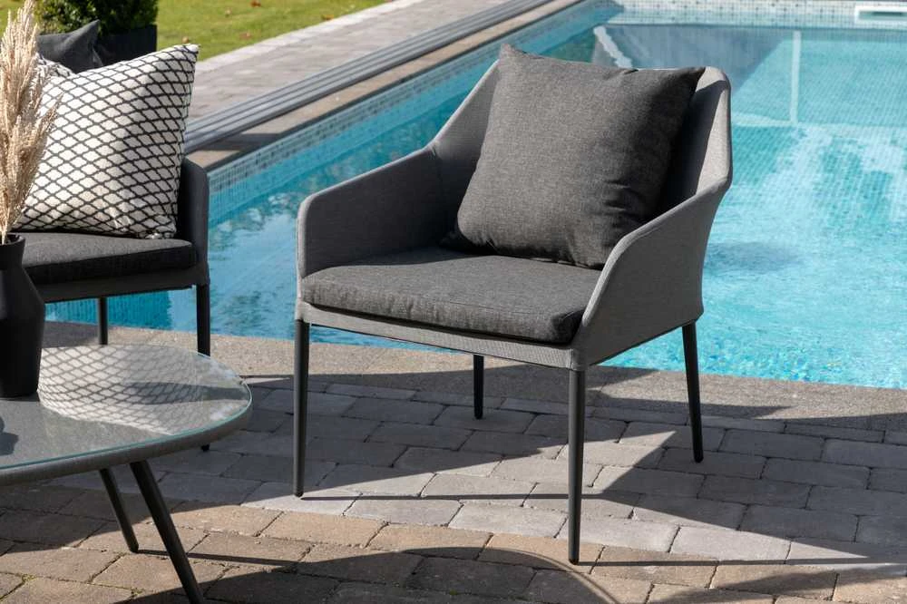 Venture Design Sodo baldų komplektas, Spoga, 75x79x72 cm, Juoda