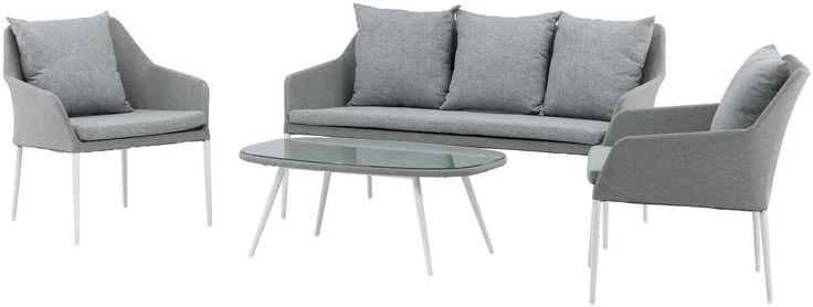 Venture Design Sodo baldų komplektas, Spoga, 75x79x72 cm, Pilka