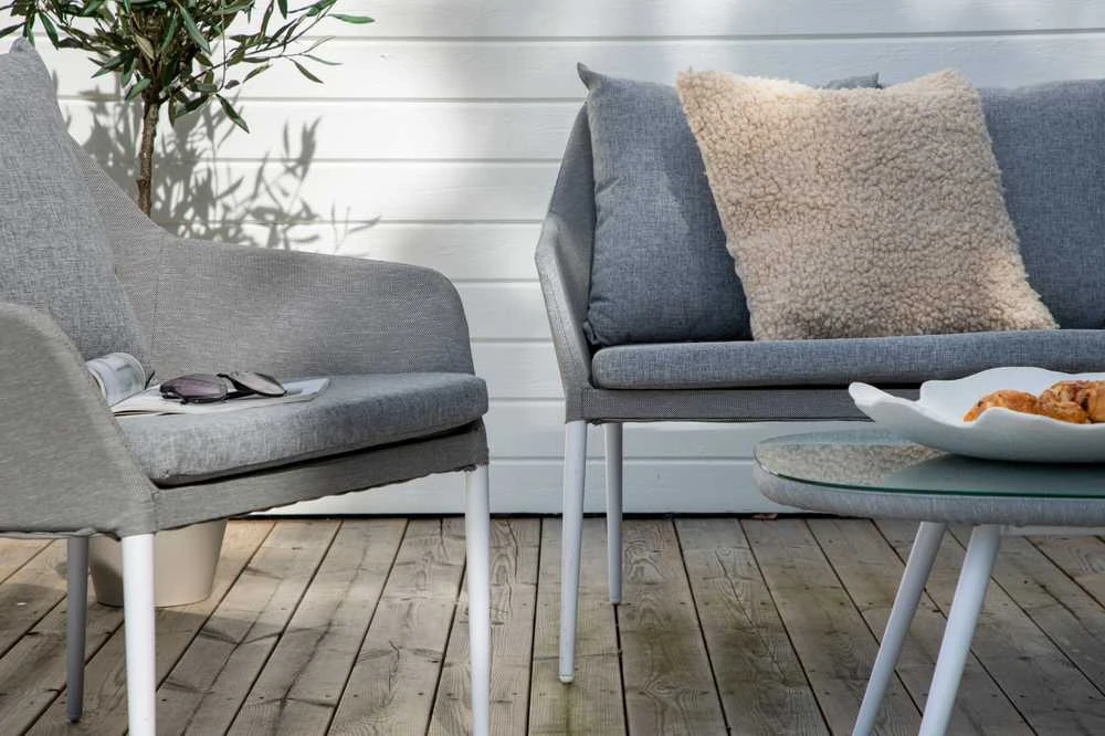 Venture Design Sodo baldų komplektas, Spoga, 75x79x72 cm, Pilka