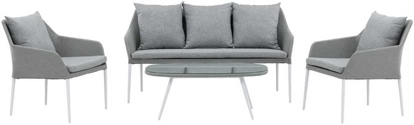 Venture Design Sodo baldų komplektas, Spoga, 75x79x72 cm, Pilka