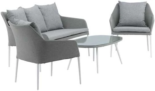 Venture Design Sodo baldų komplektas, Spoga, 75x79x72 cm, Pilka