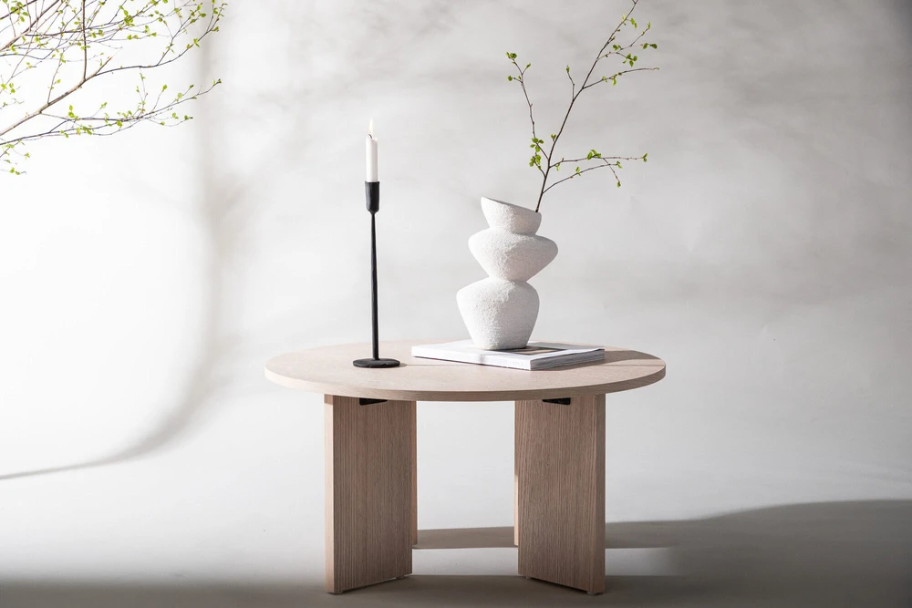 Venture Design Sofos stalas, Askerön, ø80 cm, balintas