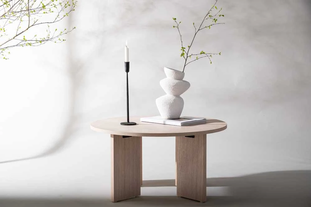 Venture Design Sofos stalas, Askerön, ø80 cm, balintas
