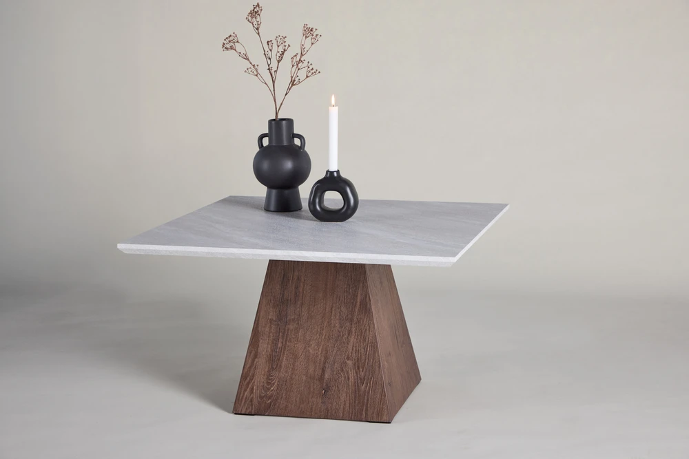Venture Design Sofos stalas, Cael, 80x80x45 cm, šviesiai pilka