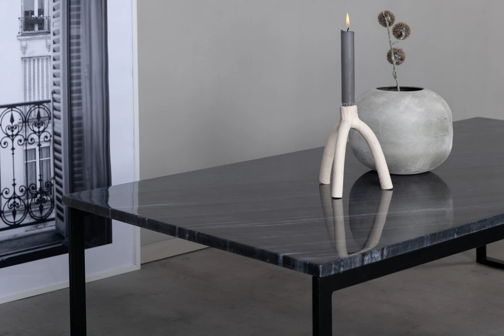 Venture Design Sofos stalas, Estelle, 120x60x36 cm, Pilka