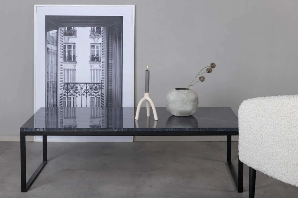 Venture Design Sofos stalas, Estelle, 120x60x36 cm, Pilka