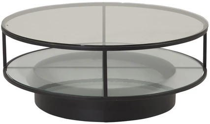 Venture Design Sofos stalas, Falsterbo apvalus, ø100 cm, juodas