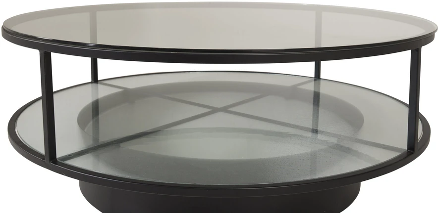 Venture Design Sofos stalas, Falsterbo apvalus, ø100 cm, juodas