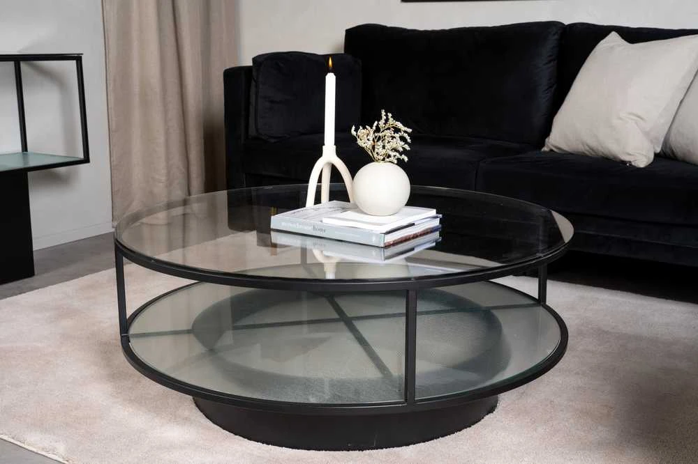 Venture Design Sofos stalas, Falsterbo apvalus, ø100 cm, juodas