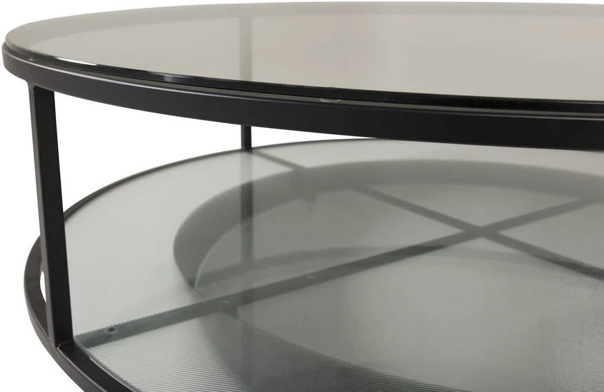 Venture Design Sofos stalas, Falsterbo apvalus, ø100 cm, juodas