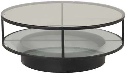 Venture Design Sofos stalas, Falsterbo apvalus, ø100 cm, juodas