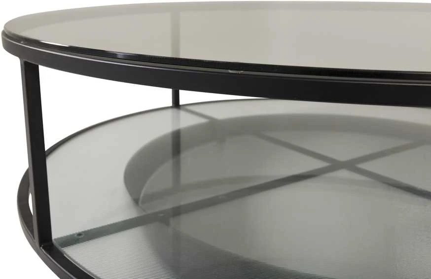 Venture Design Sofos stalas, Falsterbo apvalus, ø100 cm, juodas