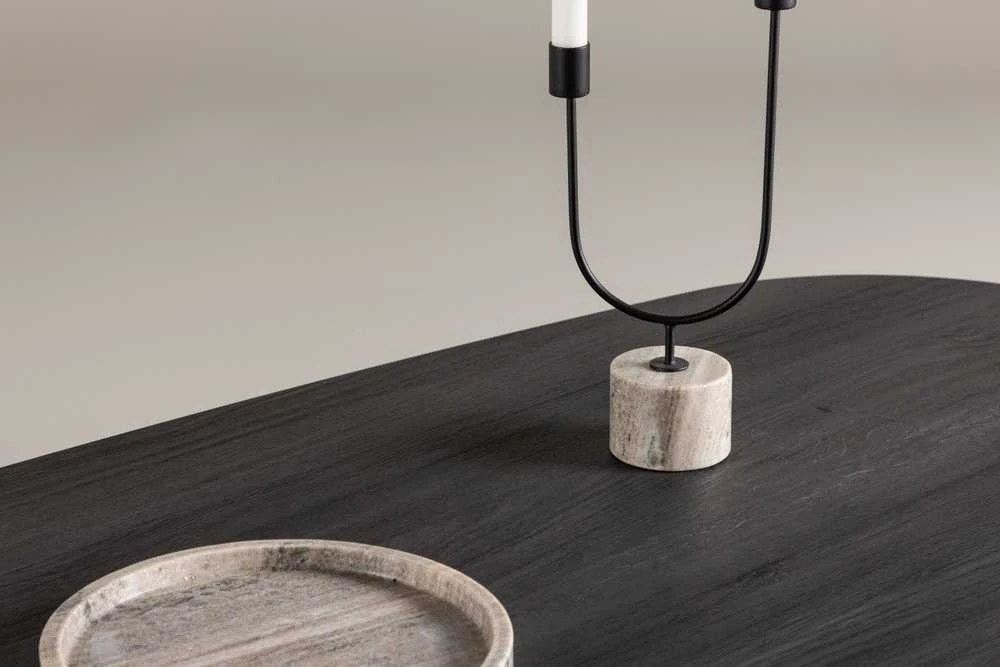 Venture Design Sofos stalas, Grönvik, 130x65 cm, Juodas