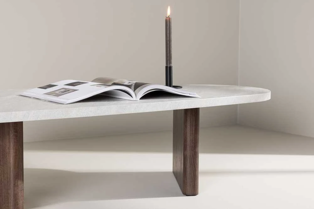 Venture Design Sofos stalas, Grönvik, 130x65 cm, Mokosinis