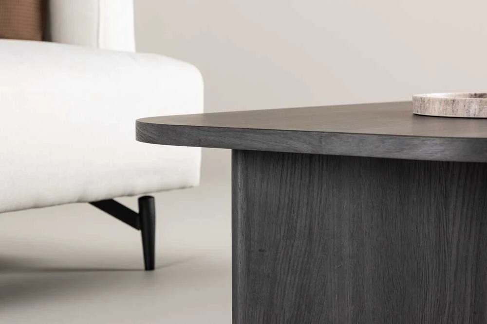 Venture Design Sofos stalas, Grönvik, 130x65 cm, Juodas