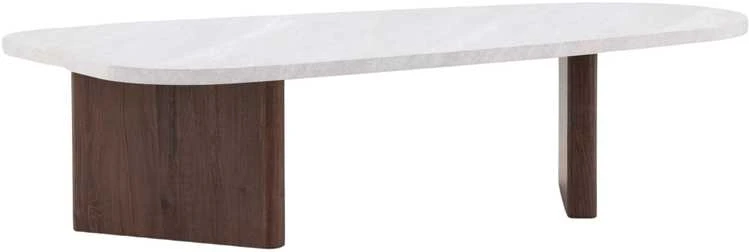 Venture Design Sofos stalas, Grönvik, 130x65 cm, Mokosinis