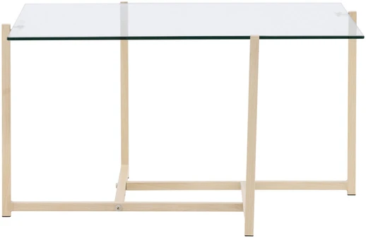 Venture Design Sofos stalas, hibridinis, 80x80 cm, skaidrus