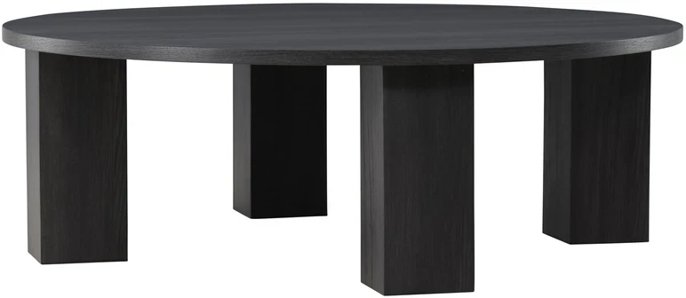 Venture Design Sofos stalas, Juno, 120 cm, Juodas