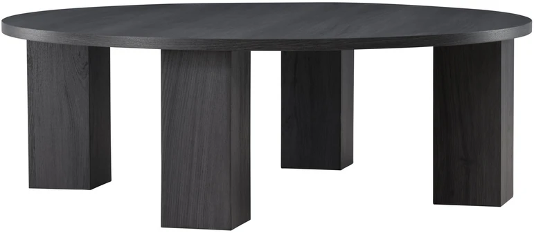 Venture Design Sofos stalas, Juno, 120 cm, Juodas