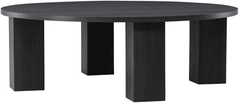 Venture Design Sofos stalas, Juno, 120 cm, Juodas