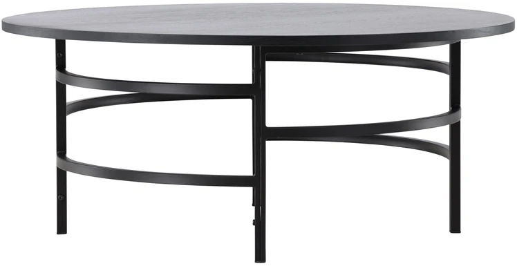 Venture Design Sofos stalas, Kopenhaga, ⌀100x42.5 cm, Juodas