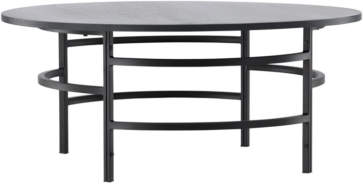 Venture Design Sofos stalas, Kopenhaga, ⌀100x42.5 cm, Juodas