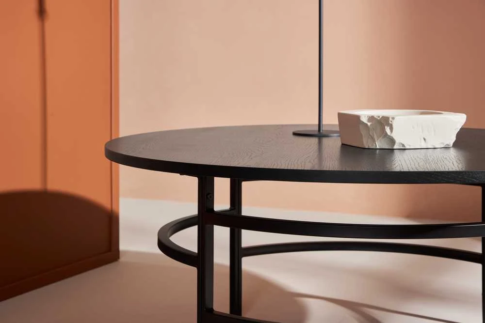 Venture Design Sofos stalas, Kopenhaga, ⌀100x42.5 cm, Juodas