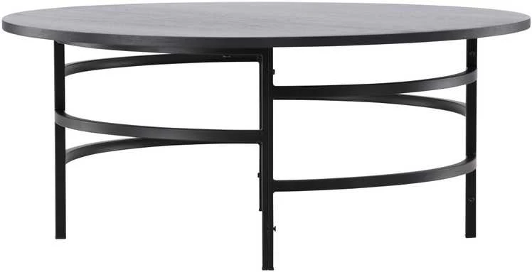 Venture Design Sofos stalas, Kopenhaga, ⌀100x42.5 cm, Juodas