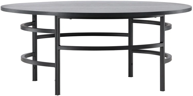 Venture Design Sofos stalas, Kopenhaga, ⌀100x42.5 cm, Juodas