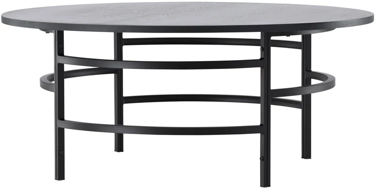 Venture Design Sofos stalas, Kopenhaga, ⌀100x42.5 cm, Juodas