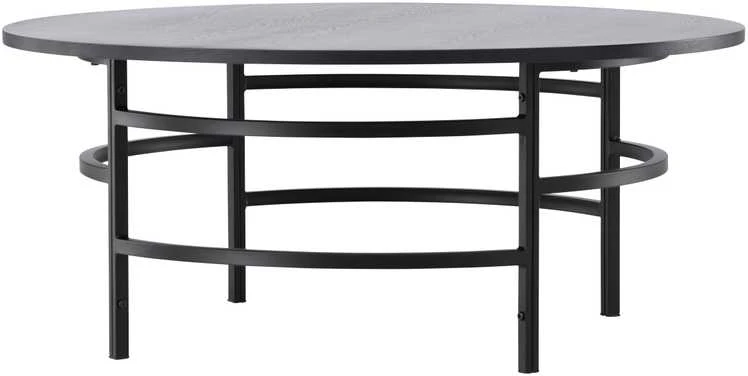 Venture Design Sofos stalas, Kopenhaga, ⌀100x42.5 cm, Juodas