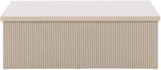 Venture Design Sofos stalas, Lenox, 90x90 cm, kreminė