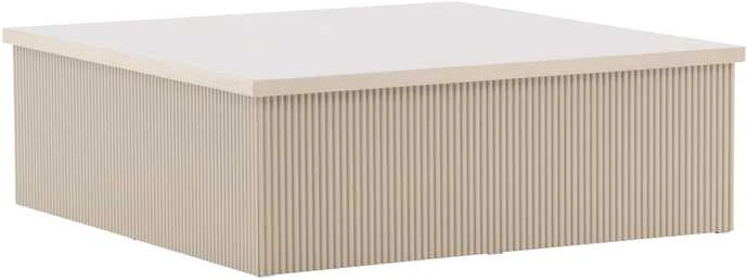 Venture Design Sofos stalas, Lenox, 90x90 cm, kreminė
