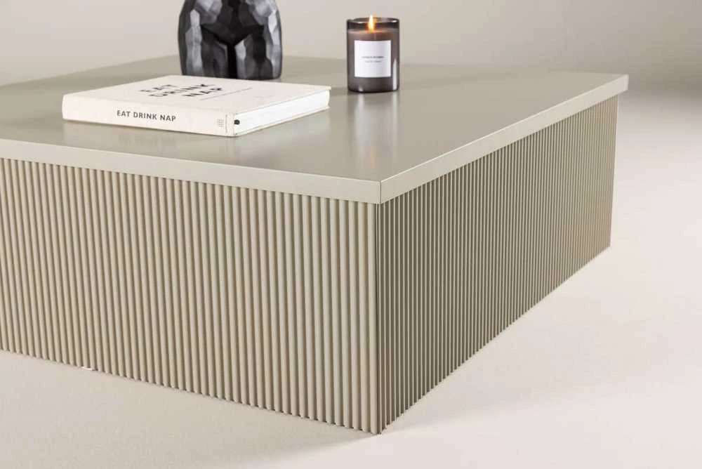 Venture Design Sofos stalas, Lenox, 90x90 cm, kreminė