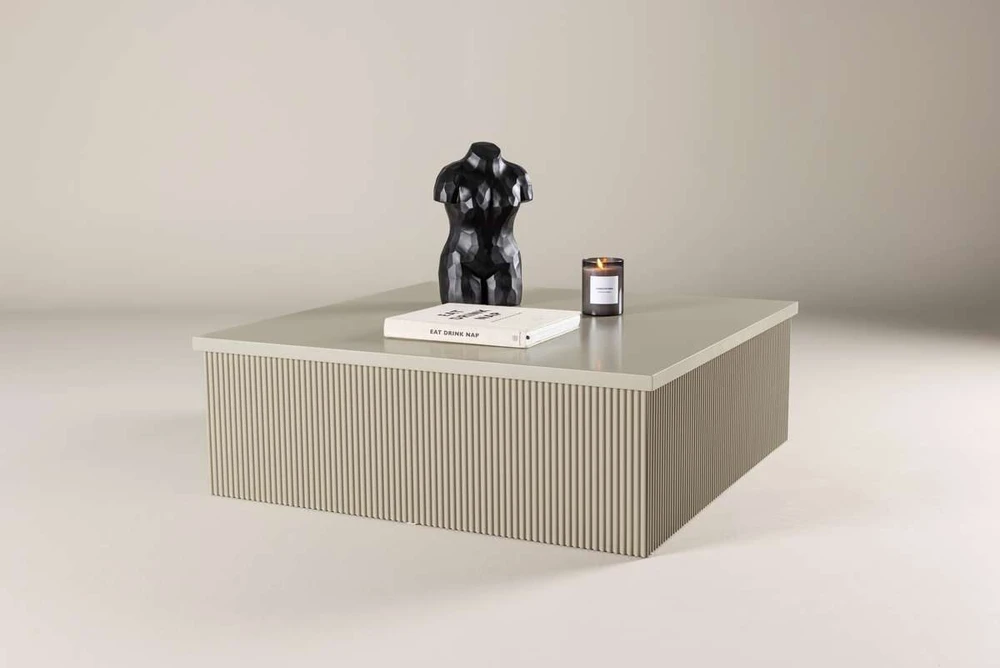 Venture Design Sofos stalas, Lenox, 90x90 cm, Bėžinės