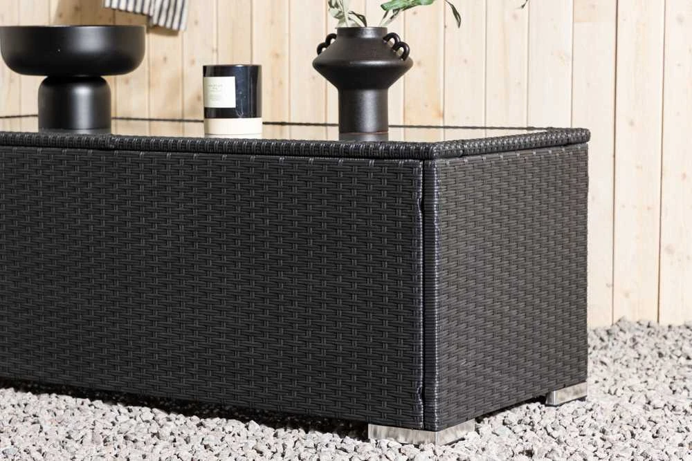 Venture Design Sofos stalas, Londonas, 120x50 cm, Juodas