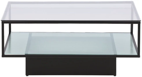 Venture Design Sofos stalas, Maglehem, 90x90 cm, Juodas